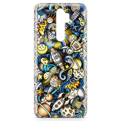 Oppo A5 2020 Kılıf Uzay Yolu Arka Kapak Koruma Desenli Full Koruyucu