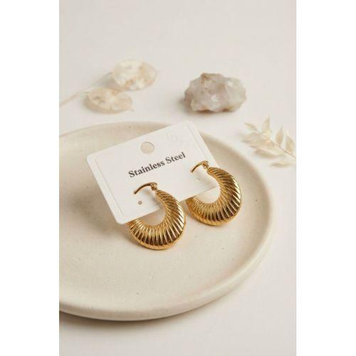 316L Çelik Gold Renk Halka Model Küpe