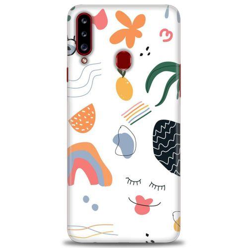 Samsung Galaxy A20S Kılıf HD Baskılı Kılıf - Drawing + Tam Ekran Koruyucu