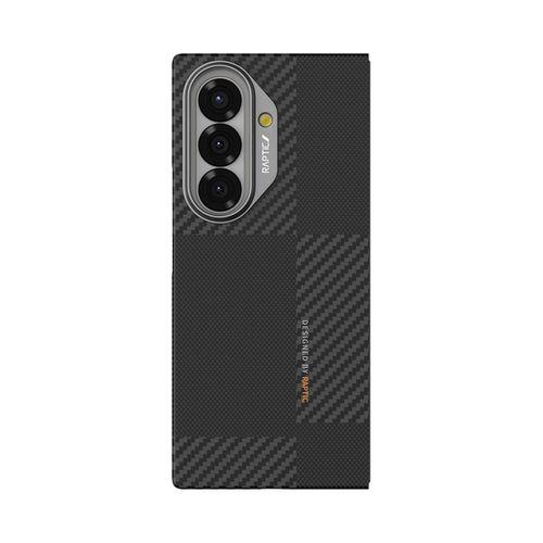 Galaxy Z Fold 7 Kılıf M-safe Şarj Özellikli 600D Metal Kamera Çerçeveli Raptic Aramid Fiber Geotik Serisi Kapak