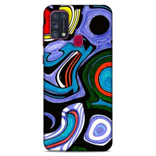 Lopard Samsung Galaxy M31 Uyumlu Kılıf Soyut Sanat (25) Baskılı Antişok Kapak