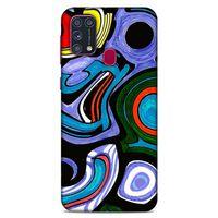 Lopard Samsung Galaxy M31 Uyumlu Kılıf Soyut Sanat (25) Baskılı Antişok Kapak
