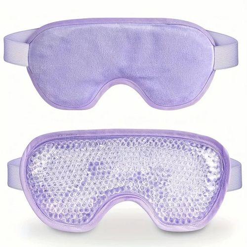 Sıcak Ve Soğuk Boncuklu Buz Jeli Terapi Göz Maskesi (mor)