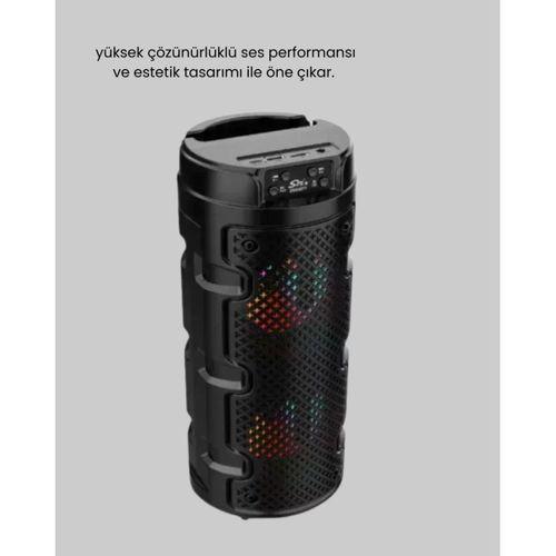 Taşınabilir Bluetooth Hoparlör Çift Sürücü Güçlü Bas Hd Ses Çoklu Bağlantı