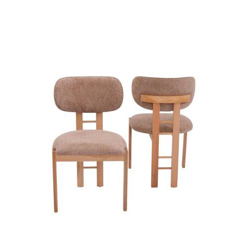 Rodi Ahşap Boyalı Yemek Sandalyesi 2 Li Set