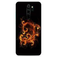 Lopard Xiaomi Redmi Note 8 Pro Uyumlu Kılıf FireX (25) Antişok Kapak Ateş Kırmızı