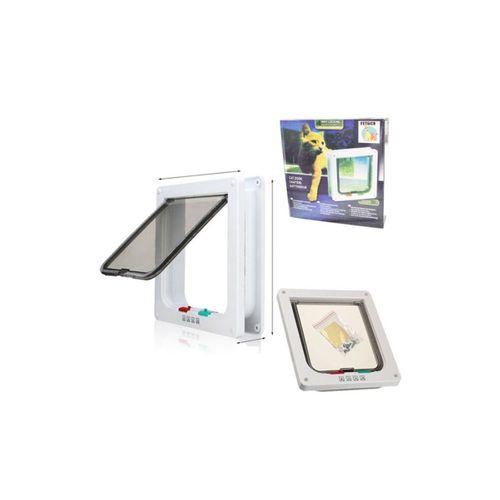 EuroCat Kedi Kapısı 4 Fonksiyonlu 19 cm x 20 cm x 2 cm