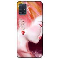 Samsung Galaxy A51 Uyumlu Kılıf Pembe Delisi (26) Tpu Silikon Kılıf Kiraz