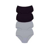 4 Adet Tutku Kadın Yüksek Bel Bato Kalın Lastik Külot S3