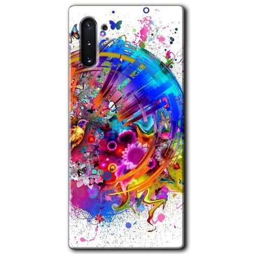Samsung Galaxy Note 10 HD Baskılı Kılıf + 9D Tam Ekran Koruyucu - 4K Clock