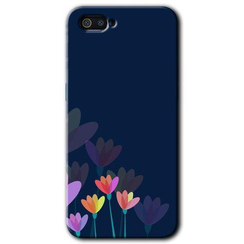 Potkal Hediye Fabrikası Realme C2 Kılıf HD Desen Baskılı Arka Kapak - Çizim Çiçekleri