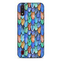 Samsung Galaxy A01 Kılıf Desenli Özel Seri Tüyler (37) Silicone Cover