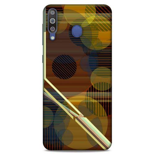 Lopard Samsung Galaxy M30 Uyumlu Kılıf Soyut Sanat (45) Baskılı Liquid Air Kılıf