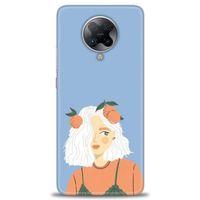 Xiaomi Redmi K30 Pro Kılıf HD Baskılı Kılıf - Beyaz Saçlı Kız + Tam Ekran Koruyucu