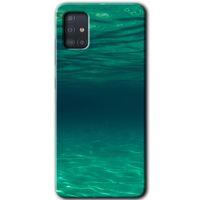 Samsung Galaxy A51 Kılıf Baskılı Kapak - Derin Deniz +Tam Ekran Koruyucu