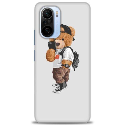 Xiaomi Poco F3 Kılıf HD Baskılı Kılıf - Teddy Bear Cool + Tam Ekran Koruyucu