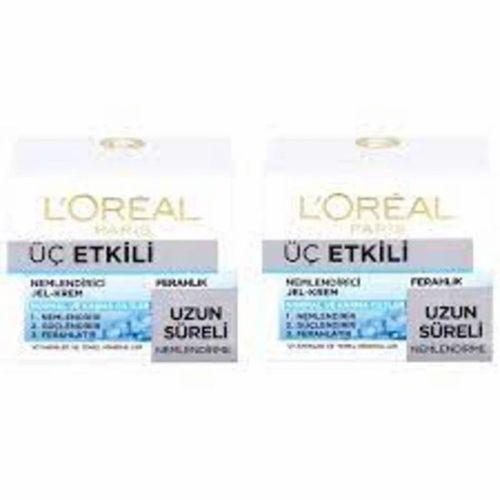 L'Oreal Paris Üç Etkili Nemlendirici Ferahlatıcı Jel Krem 2 x 50 ML