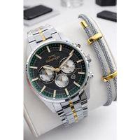 Slazenger İtalyan Tasarım Bileklik Hediyeli 2 Yıl Garantili 10 Atm Çelik Erkek Kol Saat ESL.2483.04