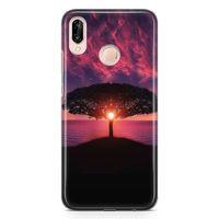 Huawei P20 Lite Kılıf Güneşin Batışı Arka Kapak Koruma Desenli Full Koruyucu
