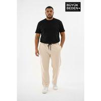 Erkek Büyük Beden Rahat Kalıp Paça Reçmeli İnce Eşofman Altı SPR26BEA952