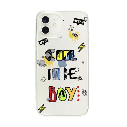 iPhone 12 Cool It Be Boy Premium Şeffaf Silikon Kılıf