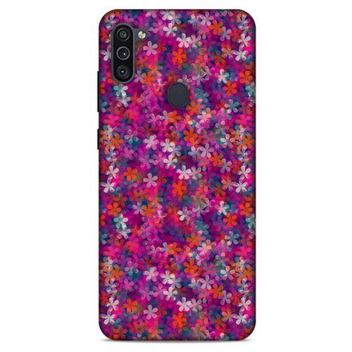 Samsung Galaxy M11 Uyumlu Kılıf Pembe Delisi (3) Kapak Çiçek