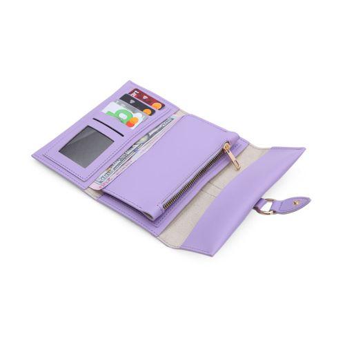 PRS Kadın Cüzdan Soft Dokulu Yumuşak Deri Cep Telefon ve Para Bölmeli Bayan Kartlık Yağmur Model