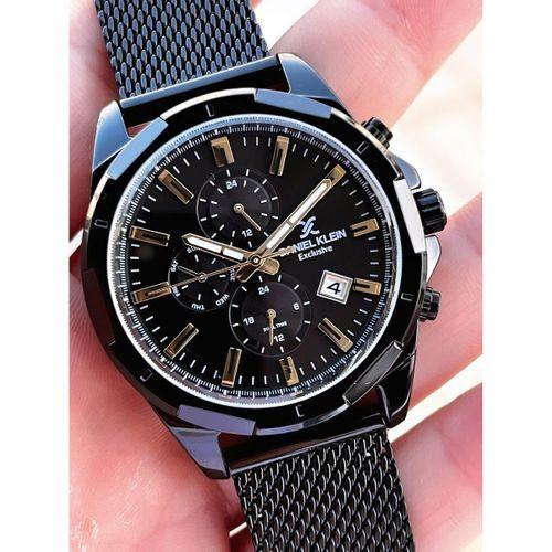 Daniel Klein Hasır Kordon İtalyan Tasarım Bileklik Hediyeli 2 Yıl Garantili Erkek Kol Saati E13356.5