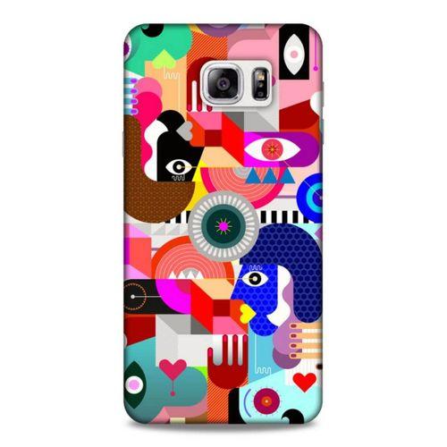 Lopard Samsung Galaxy Note 5 Uyumlu Kılıf Soyut Sanat (21) Baskılı Koruyucu Kapak