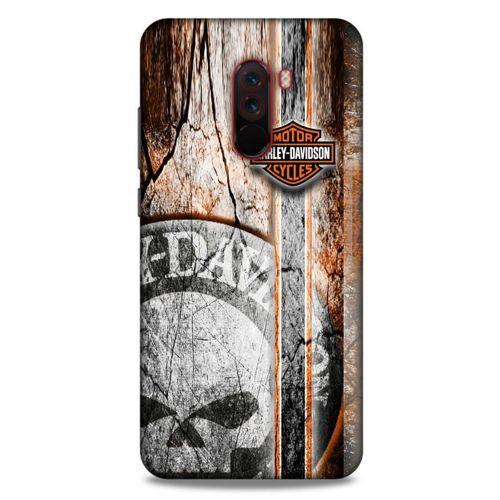 Xiaomi Pocophone F1 Uyumlu Kılıf Motorsiklet (12) Koruyucu Silikon Harley Davidson