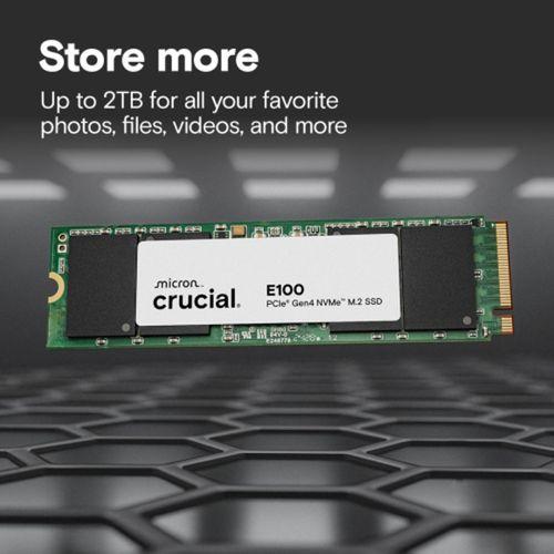 CRUCIAL CT480E100SSD8, E100, 480GB, 4700/2500, Gen4, NVME PCIe M.2 2280, SSD