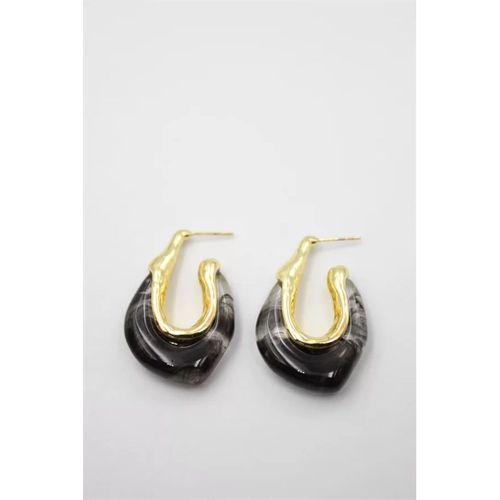 Akrilik Küpe - Siyah