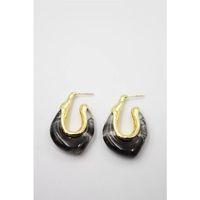 Akrilik Küpe - Siyah