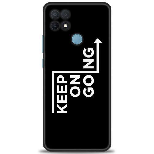 Oppo A15 Kılıf HD Baskılı Kılıf - Keep On Going + Tam Ekran Koruyucu