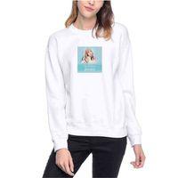 K-pop Ice Princess Jessica Baskılı Beyaz Kadın Sweatshirt