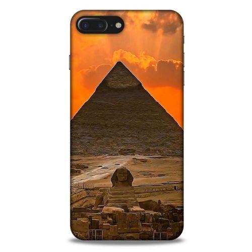 Apple Iphone 8 Plus Kılıf Dünya Mimarisi (25) Antişok Kapak Giza Piramitler Mısır