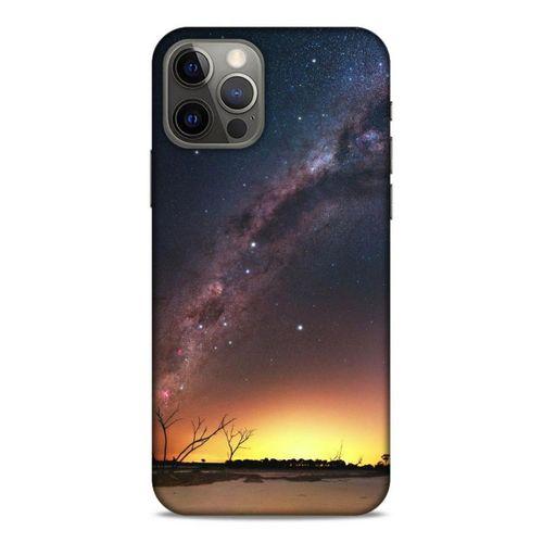 Lopard Apple iPhone 12 Pro Uyumlu Kılıf Gece'S (30) Silicone Case Sarı Lacivert