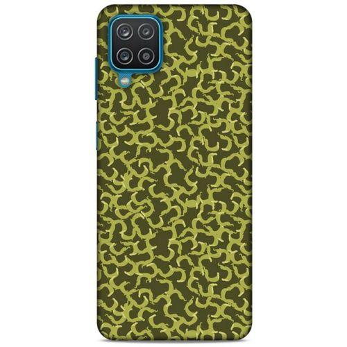 Lopard Samsung Galaxy A12 Uyumlu Kılıf Kamuflaj (93) Thin Fit Kılıf