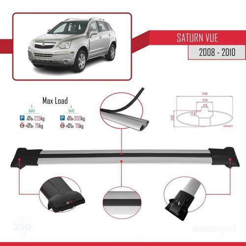 Saturn Vue Opel Antara 2008-2010 Arası ile Uyumlu FLY Model Ara Atkı Tavan Barı GRİ 3 ADET BAR