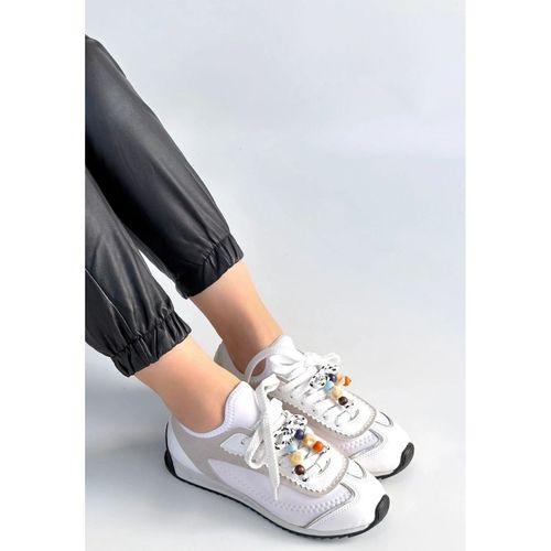 Riaf Beyaz Cilt Bağcıklı Spor Ayakkabı