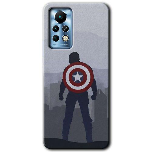 İnfinix Note 11 Pro Kılıf HD Desen Baskılı Arka Kapak - Captain Avenger