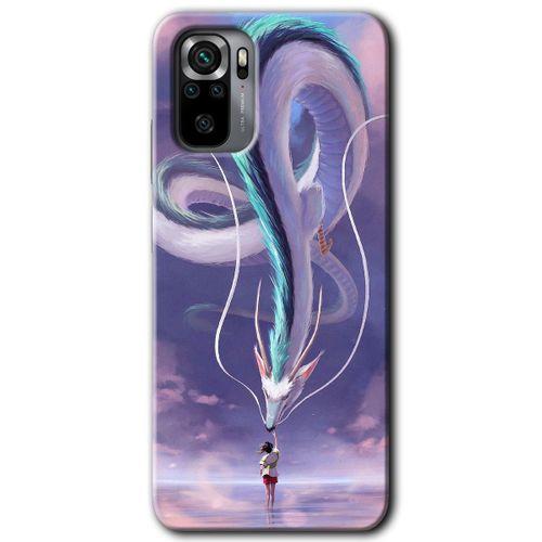 BeRa Aksesuar Xiaomi Redmi Note 10s Kılıf Baskılı Kapak - Dragon Snake +Tam Kaplayan Mat Seramik