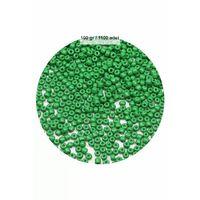 Opak Yeşil Renk 4 mm Yaklaşık 1100 adet / 100 gram Cam Boncuk Oya Yazma Bileklik ve Kolye