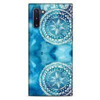 Samsung Galaxy Note 10 Uyumlu Kılıf Mavi Delisi (45) Liquid Air Kılıf Suluboya Motif