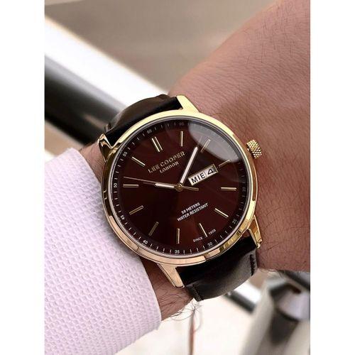 Lee Cooper İtalyan Tasarım Bileklik Hediyeli 2 Yıl Garantili 5 Atm Erkek Kol Saati ELC.08235.142