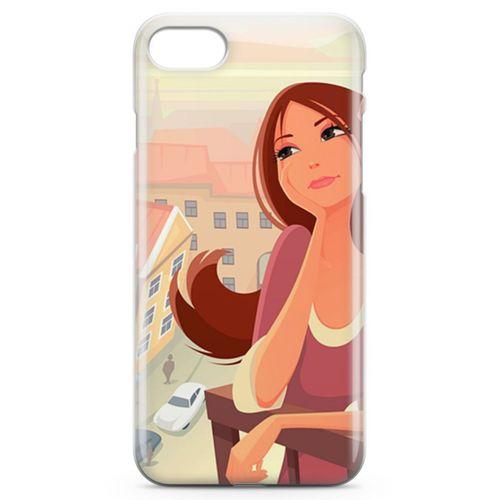 Apple iPhone 8 Kılıf Balkonda Hayaller Arka Kapak Koruma Desenli Full Koruyucu