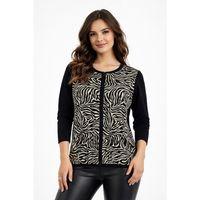 Kadın Zebra Desen Triko Kazak BGL-ST05286