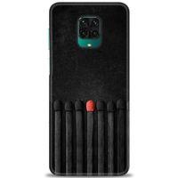 Xiaomi Redmi Note 9 Pro Kılıf HD Baskılı Kılıf - Kibrit Çöpleri + Tam Ekran Koruyucu