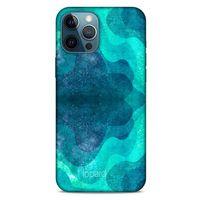 Apple iPhone 12 Pro Max Kılıf Pastel Renkler (6) Silikon Kılıf Mavi Yeşil