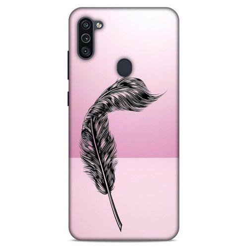 Lopard Samsung Galaxy M11 Uyumlu Kılıf Tattoo's (29) Arka Koruma Kılıfı Tüy Dövmesi